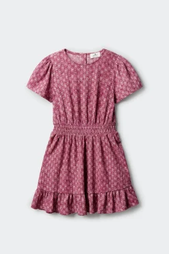 Springfield Kids Vestido manga corta IKAT ni&ntilde;a^Niños Vestidos Y Monos