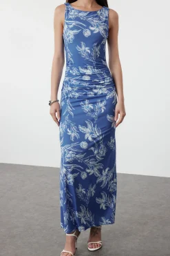 Trendyol Vestido maxi con fruncido^Mujer Vestidos Y Monos