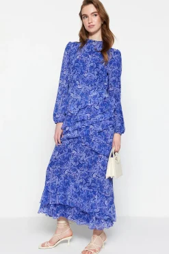 Trendyol Vestido maxi manga larga^Mujer Vestidos Y Monos