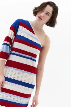 Oxxo Vestido midi asim&eacute;trico^Mujer Vestidos Y Monos