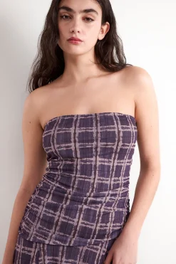 Balmohk Vestido midi bandeau^Mujer Vestidos Y Monos