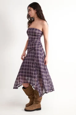 Balmohk Vestido midi bandeau^Mujer Vestidos Y Monos