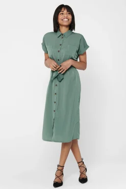 Only Vestido midi camisero^Mujer Vestidos Y Monos