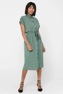 Only Vestido midi camisero^Mujer Vestidos Y Monos