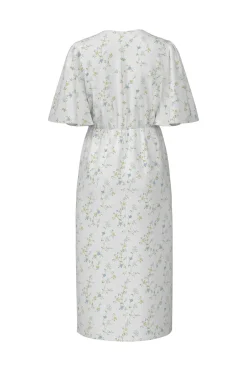 Pieces Vestido midi cuello pico^Mujer Vestidos Y Monos