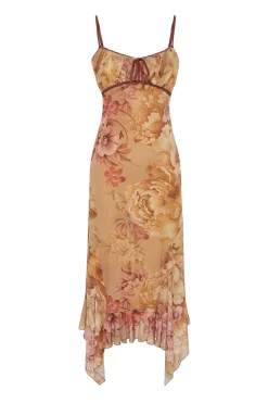 Trendyol Vestido midi detalle lazo^Mujer Vestidos Y Monos