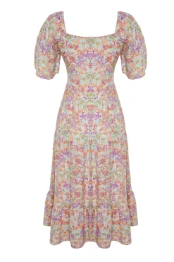 Trendyol Vestido midi escote coraz&oacute;n^Mujer Vestidos Y Monos