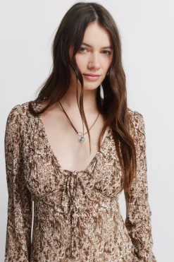 Springfield Vestido midi estampado^Mujer Vestidos Y Monos