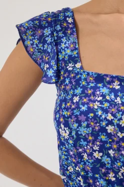 Trendyol Vestido midi flores^Mujer Vestidos Y Monos