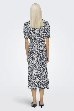 Only Vestido midi manga corta^Mujer Vestidos Y Monos