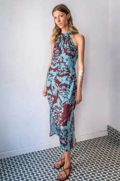 Cul Sac Vestido midi recto^Mujer Ropa