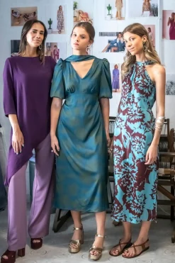 Cul Sac Vestido midi recto^Mujer Ropa