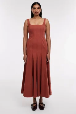 Topshop Vestido midi tirantes^Mujer Vestidos Y Monos