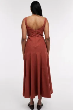 Topshop Vestido midi tirantes^Mujer Vestidos Y Monos