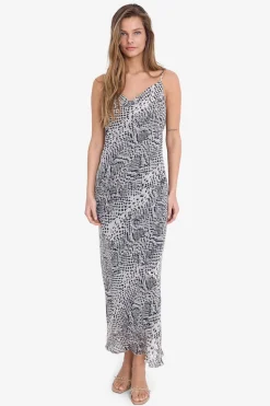 Noisy May Vestido midi tirantes animal print^Mujer Vestidos Y Monos