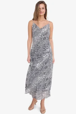 Noisy May Vestido midi tirantes animal print^Mujer Vestidos Y Monos
