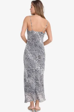 Noisy May Vestido midi tirantes animal print^Mujer Vestidos Y Monos