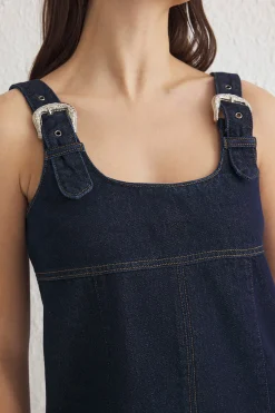 Trendyol Vestido mini denim^Mujer Vestidos Y Monos