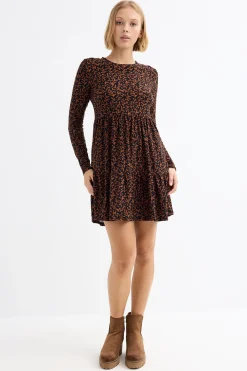 Inside Vestido Mini Manga Larga^Mujer Vestidos Y Monos