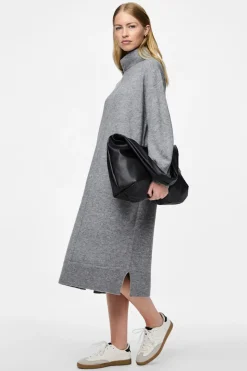 Pieces Vestido punto midi cuello alto^Mujer Vestidos Y Monos|Basic Bar