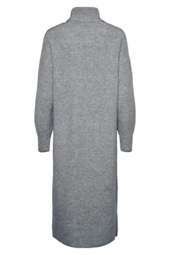 Pieces Vestido punto midi cuello alto^Mujer Vestidos Y Monos|Basic Bar