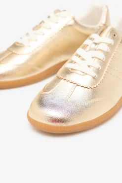 Cortefiel Zapatilla dorada^Mujer Zapatillas Deportivas