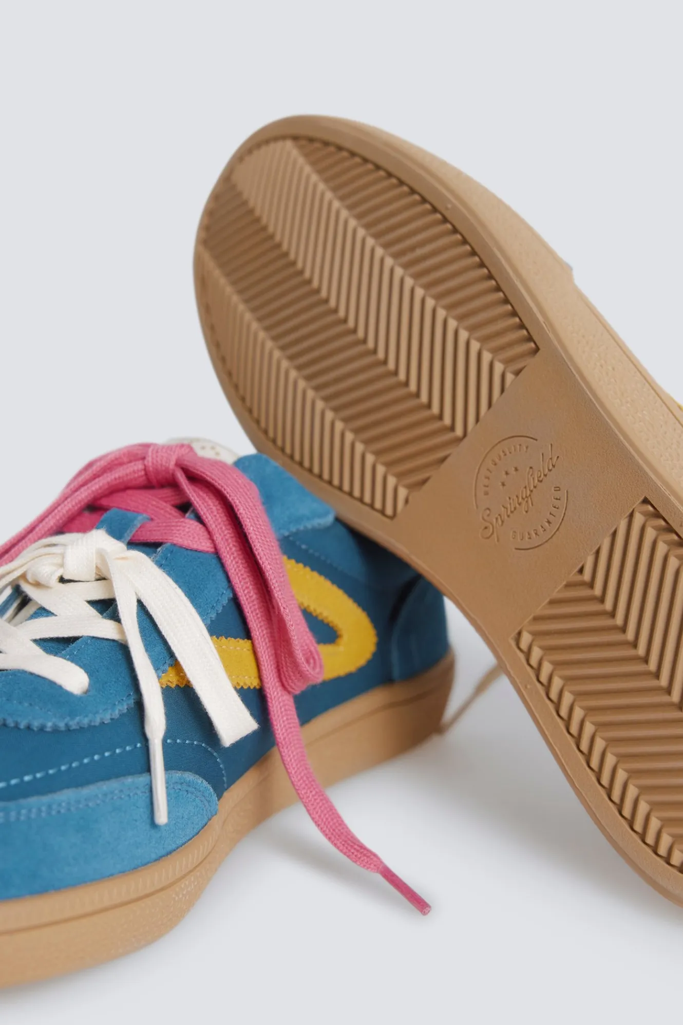 Springfield Zapatilla piel color retro^Hombre Zapatillas Deportivas