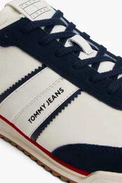 Tommy Jeans Zapatilla retro en , blanco y rojo^Hombre Zapatillas Deportivas
