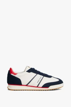Tommy Jeans Zapatilla retro en , blanco y rojo^Hombre Zapatillas Deportivas