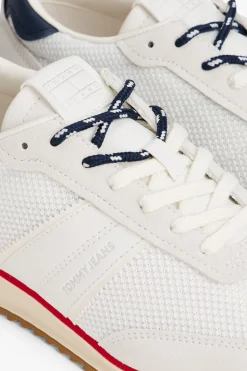 Tommy Jeans Zapatilla blanca con detalles en y rojo^Mujer Zapatillas Deportivas