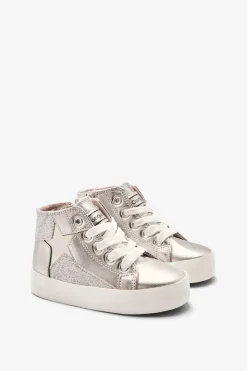 Conguitos Zapatillas Altas con Estrella^Niños Zapatos