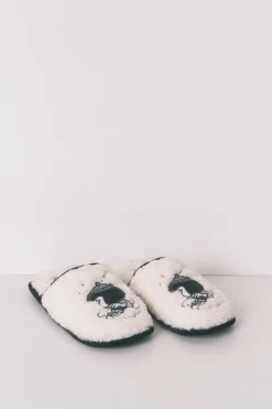 Women'secret Zapatillas casa borreguito gris Mafalda^Mujer Zapatillas De Casa