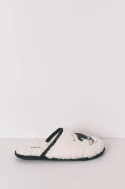 Women'secret Zapatillas casa borreguito gris Mafalda^Mujer Zapatillas De Casa