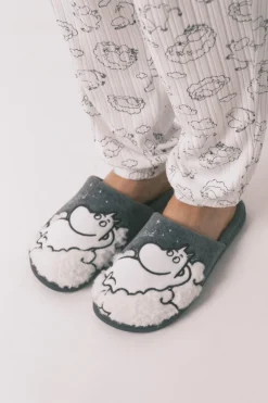 Women'secret Zapatillas casa borreguito Moomin^Mujer Zapatillas De Casa