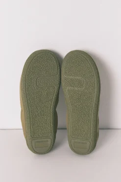 Women'secret Zapatillas casa mocas&iacute;n verde^Mujer Zapatillas De Casa