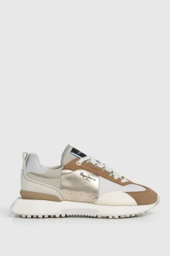 Pepe Jeans Zapatillas Con Detalles En Ante^Mujer Zapatillas Deportivas