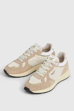 Pepe Jeans Zapatillas Con Detalles En Ante^Mujer Zapatillas Deportivas