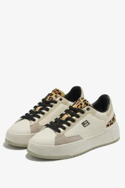 D. Franklin Zapatillas Court con estampado de leopardo^Mujer Zapatillas Deportivas