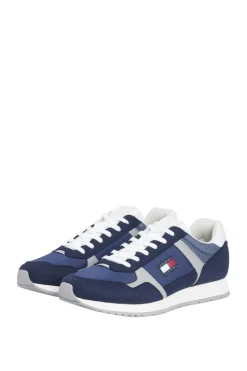 Tommy Jeans Zapatillas de hombre en color marino co bandera de .^Hombre Zapatillas Deportivas