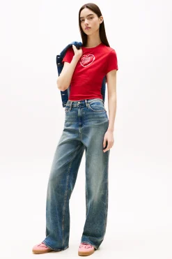 Tommy Jeans Zapatillas de mujer de serraje en color de .^Mujer Zapatillas Deportivas