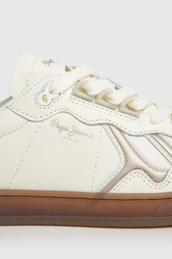 Pepe Jeans Zapatillas Piel Con Detalles En Ante^Mujer Zapatillas Deportivas