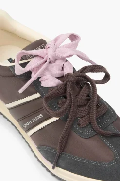 Tommy Jeans Zapatillas retro en y rosa^Mujer Zapatillas Deportivas