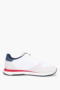 Tommy Jeans Zapatillas runner blancas con detalles a contraste^Hombre Zapatillas Deportivas