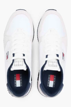 Tommy Jeans Zapatillas runner blancas con detalles a contraste^Hombre Zapatillas Deportivas