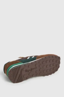 Pepe Jeans Zapatillas Running Con Detalles En Ante^Hombre Zapatillas Deportivas|Zapatos De Vestir