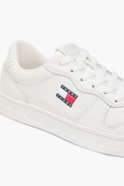 Tommy Jeans Zapatillas blancas con logo bandera^Mujer Zapatillas Deportivas