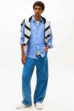 Tommy Jeans Zapatillas blancas con logo bandera^Hombre Zapatillas Deportivas