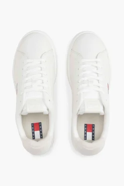 Tommy Jeans Zapatillas blancas con logo bandera^Mujer Zapatillas Deportivas