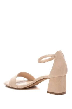 Refresh Zapatos antelina tac&oacute;n ancho^Mujer Sandalias